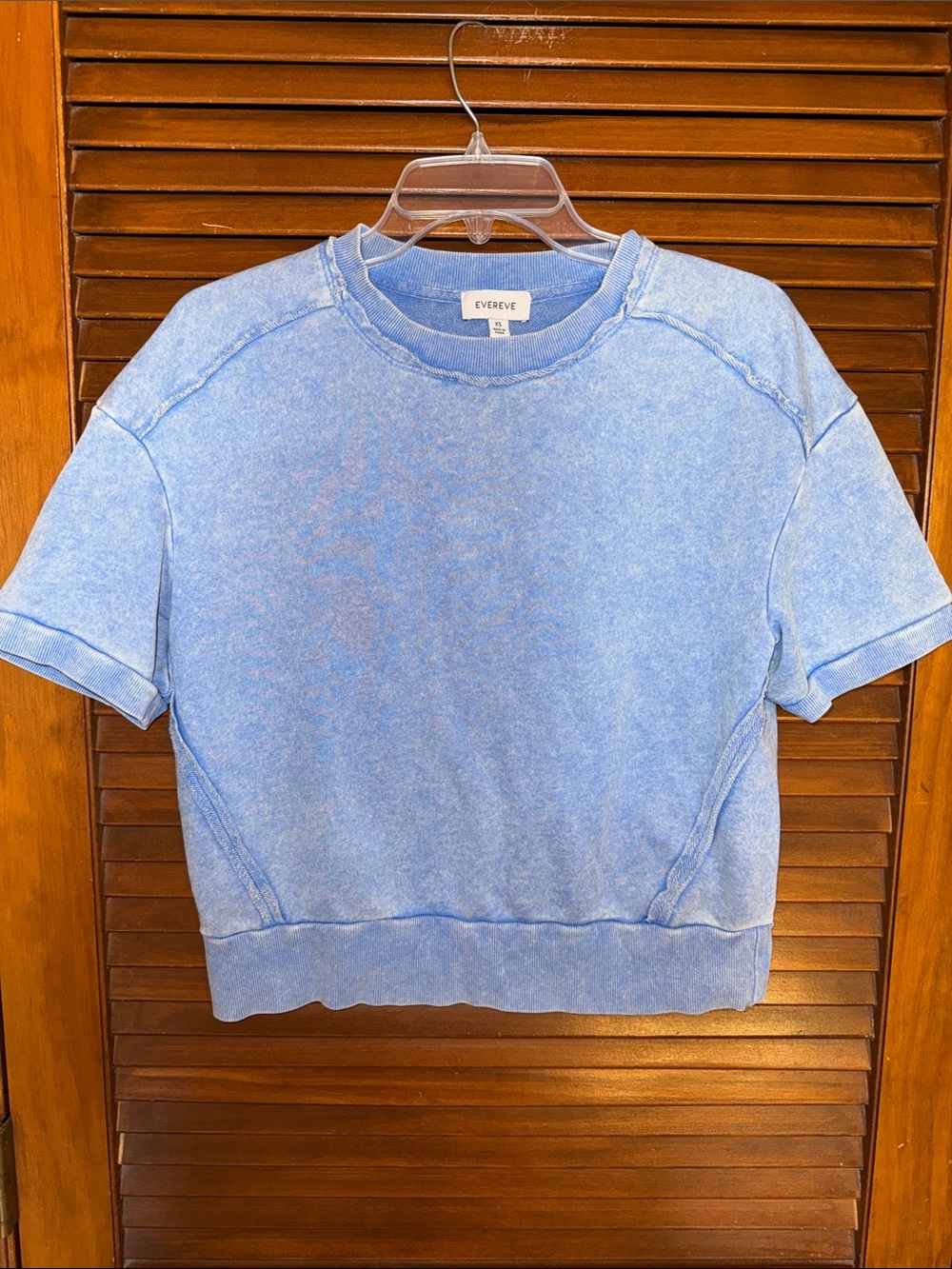 Evereve Mineral-Wash Short Sleeve Sweatshirt
